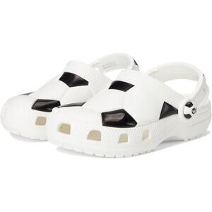 Crocs Kids Black White Soccer Classic Sport Clogs Size 10 NEW